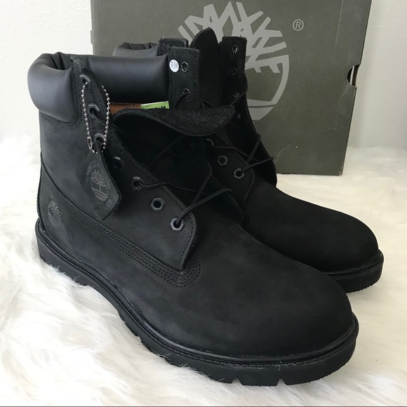 timberland basic 6 inch boot black